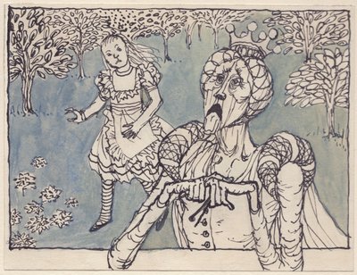 Alice en de Witte Koningin door Shirley Markham