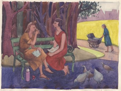 Een incident in het park, 1952 door Shirley Markham