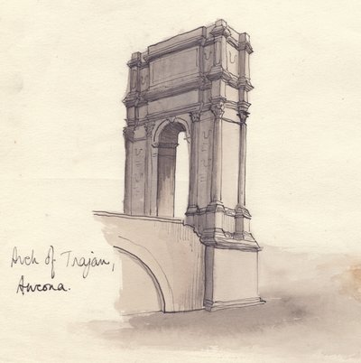 Boog van Trajanus, Ancona door Shirley Markham