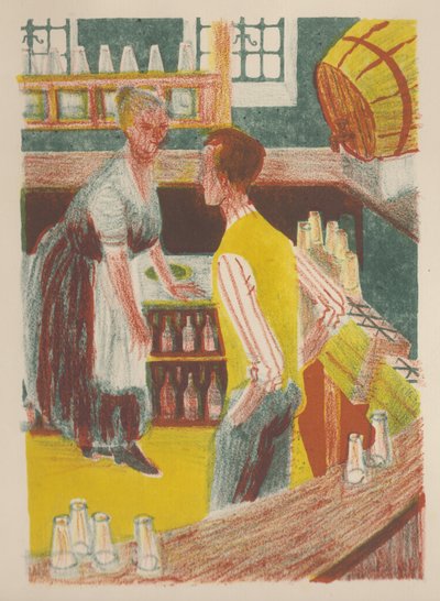 Achter de bar, 1952 door Shirley Markham