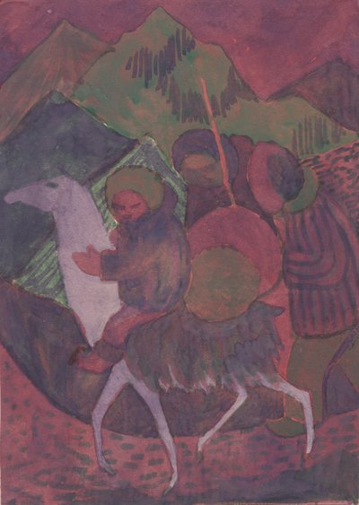 Figuur op een paard, ca. 1950 door Shirley Markham