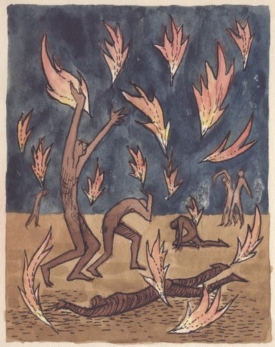 Vlammen regenen neer, 1951 door Shirley Markham