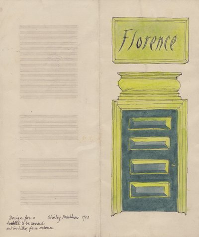 Florence folder, 1952 door Shirley Markham