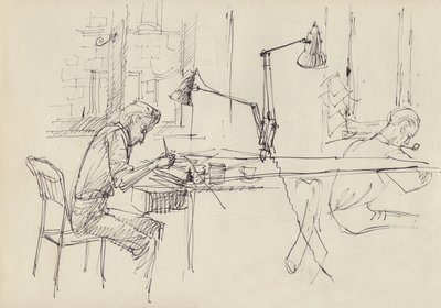 Grafisch ontwerpbureau, ca. 1950 door Shirley Markham