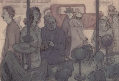 Hoedenwinkel etalage, ca. 1952 door Shirley Markham