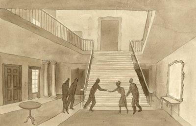 Perspectieftekening, 1951 door Shirley Markham