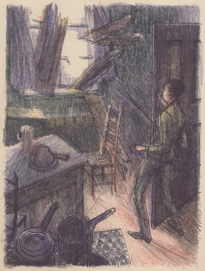 Scène uit De onzichtbare man: raam breken, 1953 door Shirley Markham