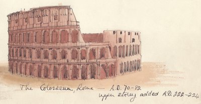 Het Colosseum, Rome - AD 70-82 door Shirley Markham
