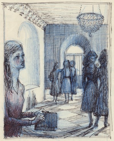 Vrouw met een portemonnee, c1952 door Shirley Markham