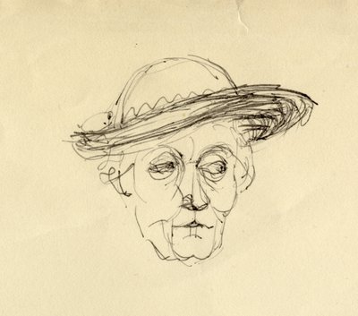 Vrouw met hoed, 1953 door Shirley Markham