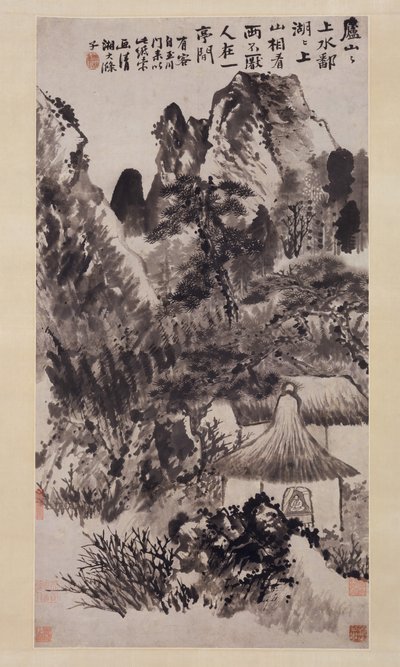 Hermitage in de Berg Lu door Shitao