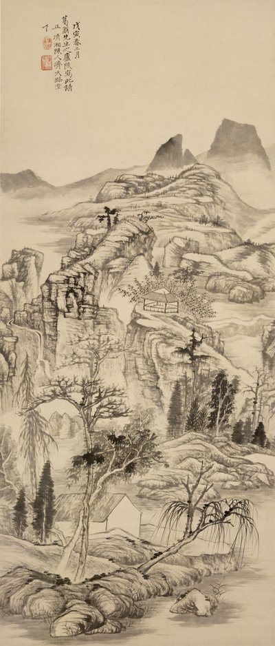 Landschap door Shitao