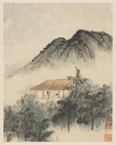 Herinneringen aan de Qinhuai-rivier door Shitao