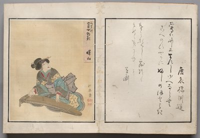 Blad uit Album van Acteurportretten door Shorakusai