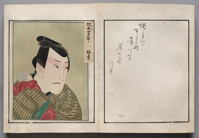 Blad uit album van acteurportretten door Shorakusai