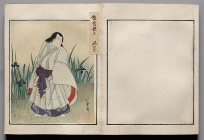 Blad uit album van acteurportretten door Shorakusai