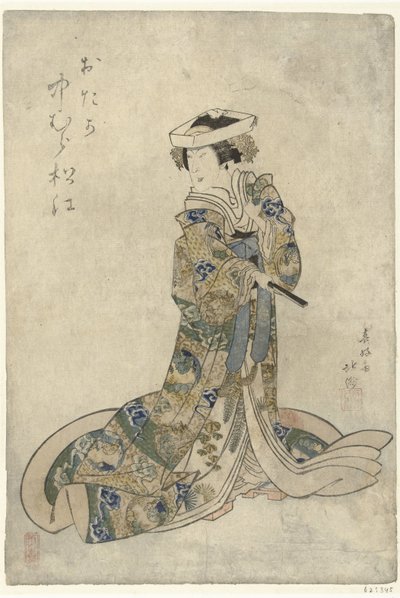 Nakamura Matsue als Otaka door Shunbaisai Hokuei