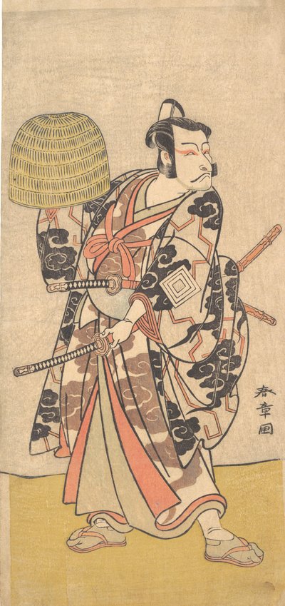 Kabuki Acteur Ichikawa Danjuro V, 1774 door Shunsho