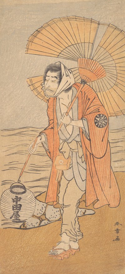 De Acteur Nakamura Nakazo I, ca. 1775 door Shunsho