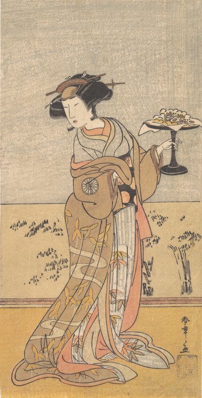 De eerste Nakamura Tomijuro in de rol van Shigenoi, 10e maand, 1777 door Shunsho