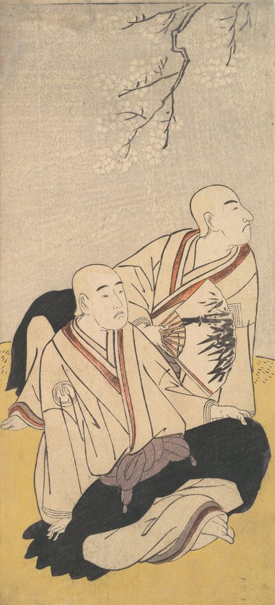 De Derde Sawamura Sojuro & de Tweede Ichikawa Monnosuke als Boeddhistische Monniken, 1791 door Shunsho