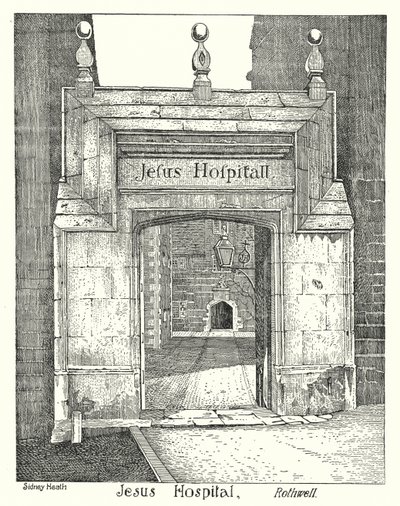 Jesus Hospital, Rothwell door Sidney Heath