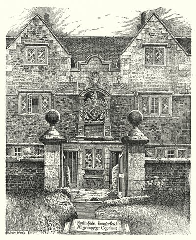 Noordzijde, Hungerford Almshouses, Corsham door Sidney Heath