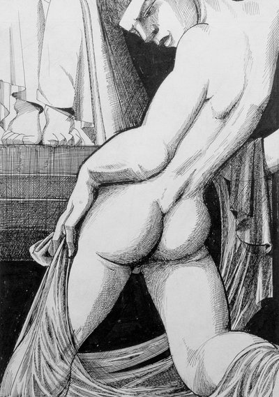 Ganymedes voor Zeus, 1923 door Sidney Hunt