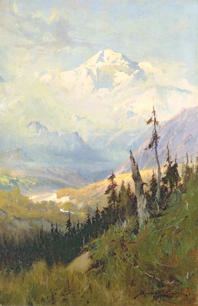 Een herfstdag, Mt. McKinley door Sidney Laurence