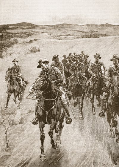 Op het Spoor van Lobengula, 1893, illustratie uit 