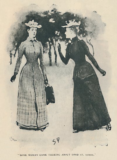 Een vrouw kwam praten over Lord St. Simon, 1892 door Sidney Paget