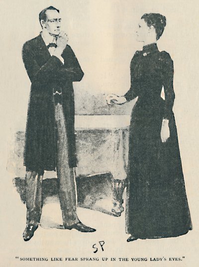Iets Als Angst Ontstond In De Ogen Van Het Jonge Meisje, 1892 door Sidney Paget