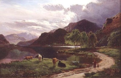 Avond door Sidney Richard Percy