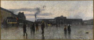 De ruïnes van de Tuilerieën en de Place du Carroussel door Siebe Johannes Ten Kate