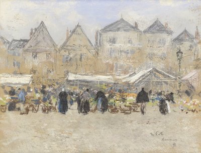 Markt in Beauvais door Siebe Johannes ten Cate