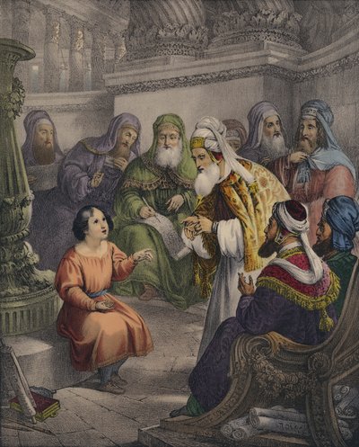 Christus met de dokters in de tempel door Siegfried Detler Bendixen