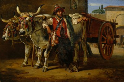 Man met stierenkar, Florence door Siegwald Johannes Dahl