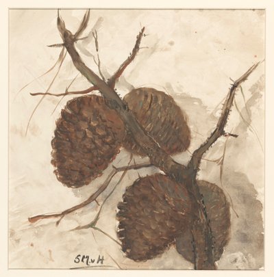 Sparappels aan een tak door Sientje Mesdag van Houten