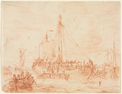 Voorbereiding van de haringbark, eerste derde 1700s door Sieuwert van der Meulen