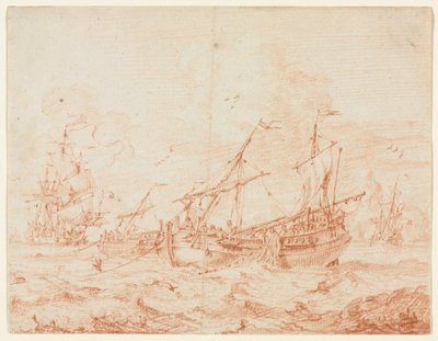 De haringbark, eerste derde 1700s door Sieuwert van der Meulen