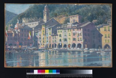 Festa di San Giorgio, Portofino door Sigismund Christian Hubert Goetze