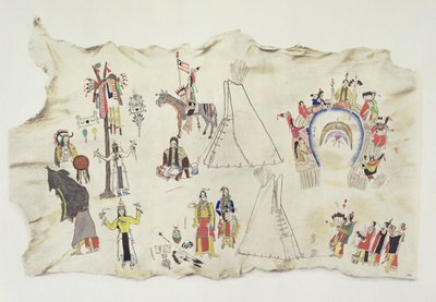 De Shoshone Zon Dans en de Peyote Cultus door Silver Horn