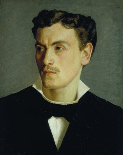 Portret van een jonge man, c.1855 door Silvestro Lega