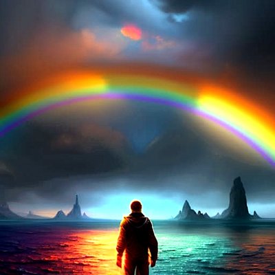 De verhevenheid van het moment: De magie van de regenboog door Silvia Martini