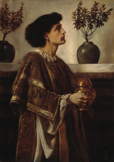 Een diaken door Simeon Solomon