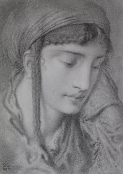 Een Hebreeuws meisje door Simeon Solomon