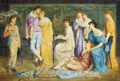 Een Prelude van Bach, 1868 door Simeon Solomon