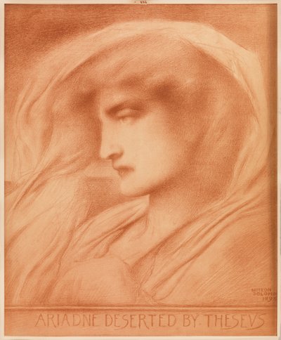 Ariadne Verlaten door Theseus door Simeon Solomon