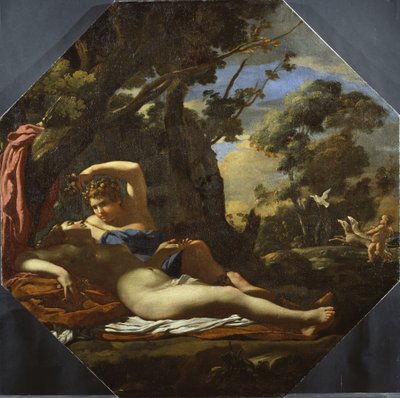 Venus en Adonis door Simon (circle of) Vouet