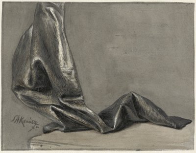 Draperiestudie door Simon Andreas Krausz